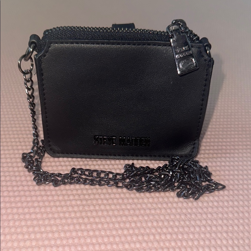 Steve Madden Sleek Black Crossbody Bag